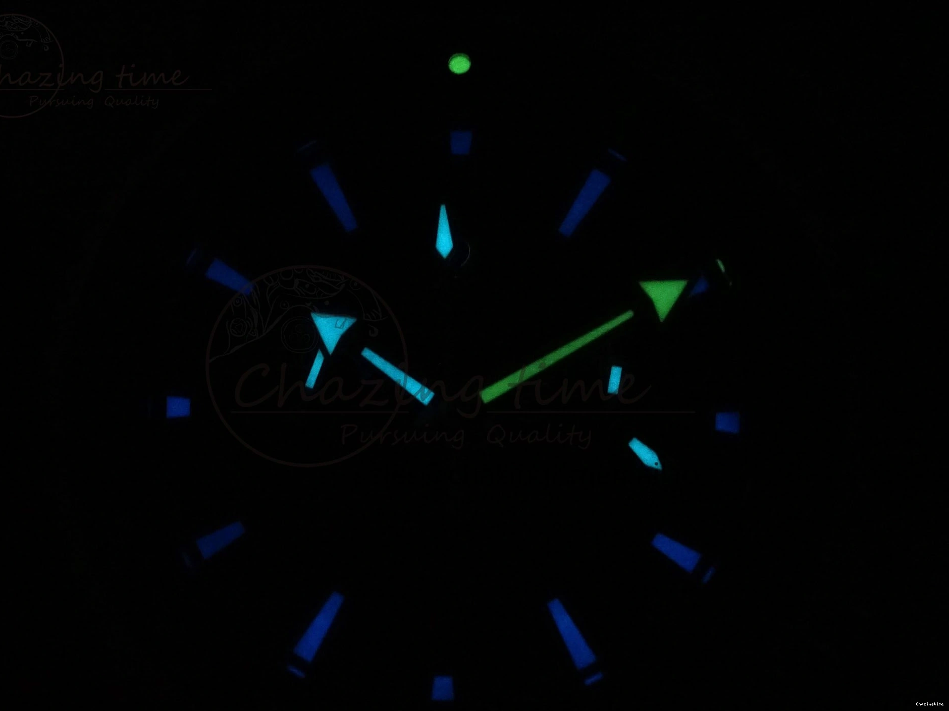 0328 Planet Ocean 600M Chrono SS VRF 1:1 Best Edition Black Bezel Blue Dial on RG SS Bracelet A Affordable 7648